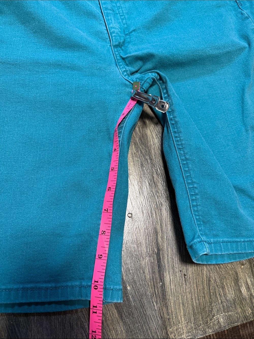 Lee Riders Teal Casual Bermuda Shorts - Picture 7 of 8